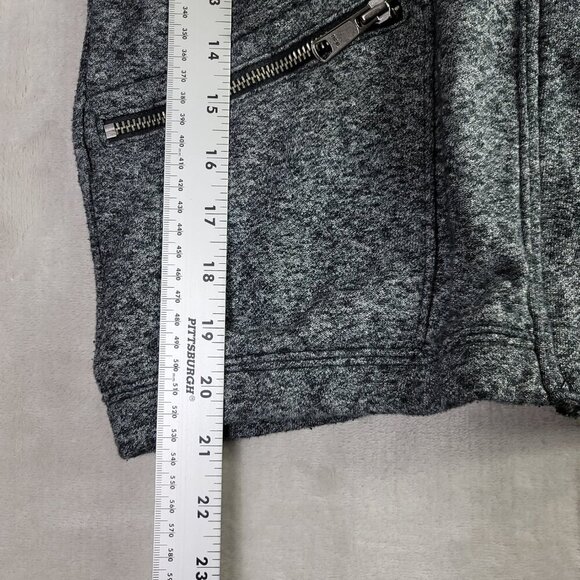 American Eagle Gray & Black Marled Zipper Sporty Women's Jacket | Size S - Picture 5 of 7